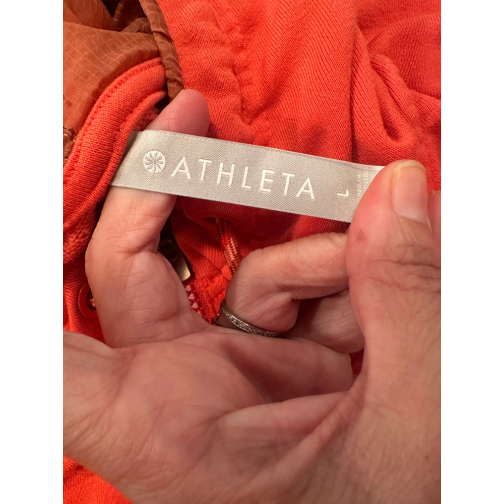 ATHLETA Red Retrograde Half Zip Pullover Hoodie S… - image 8